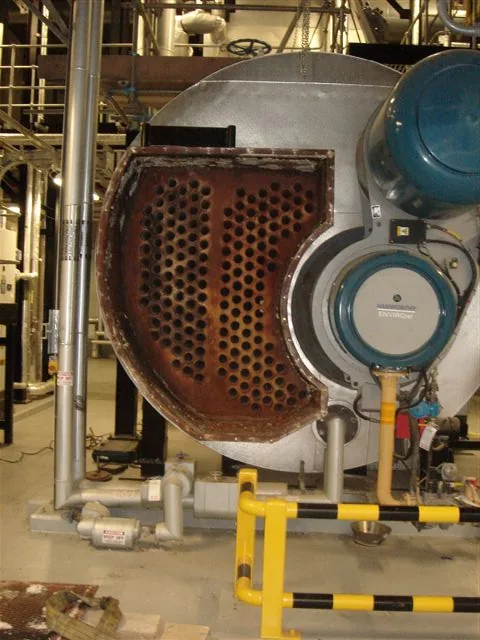 Open boiler tube sheet with a Hamworthy ENVIROjet burner