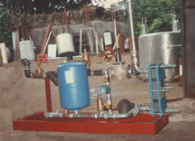 Skid mounted unit built at the works